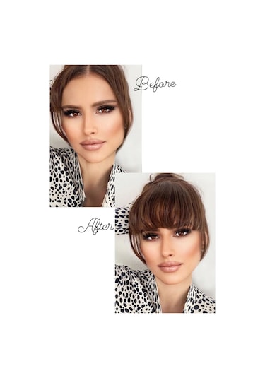 Caş Dekorasyon Takma Kahkül - Kızıl Kahve Balyaj - M2/33 - Uzun Kenarlı