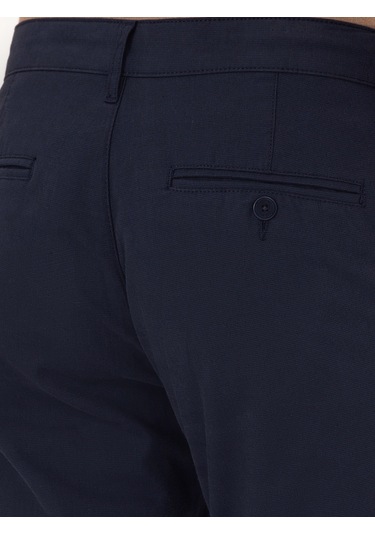 Cacharel Lacivert Slim Fit Pamuk Karışımlı Kanvas Pantolon