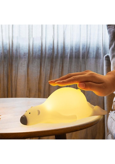 Suntek Sevimli Ayı Gece Işığı Başucu Lambası Oturma Odası Beyaz Diğer
