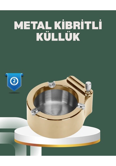 Yeniden Doldurulabilir Çakmaklı Küllük Dayanıklı Yapı
