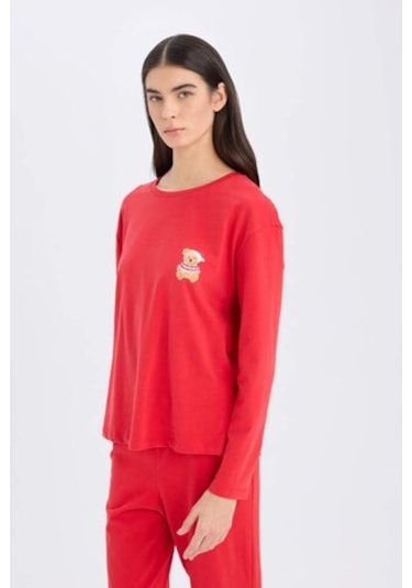 Defacto Fall İn Love Yılbaşı Temalı Pijama Takımı Uzun Kollu Üst Esnek Belli Uzun Alt D2290ax24wnrd59 Kırmızı Defacto Fall İn Love Yılbaşı Temalı Pijama Takımı Uzun Kollu Üst Esnek Belli Uzun Alt D2290ax24wnrd59 Kırmızı