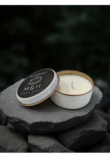 Myhand Soyawax Beyaz Teneke Amour Eternal Esans Kokulu Mum 60 Gr Beyaz