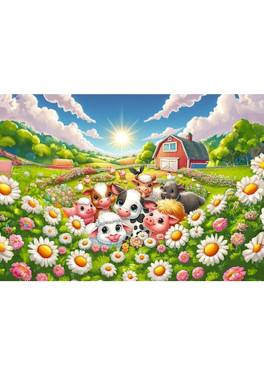 Art Çocuk Günaydın Fotoğrafı 50 Parça Puzzle