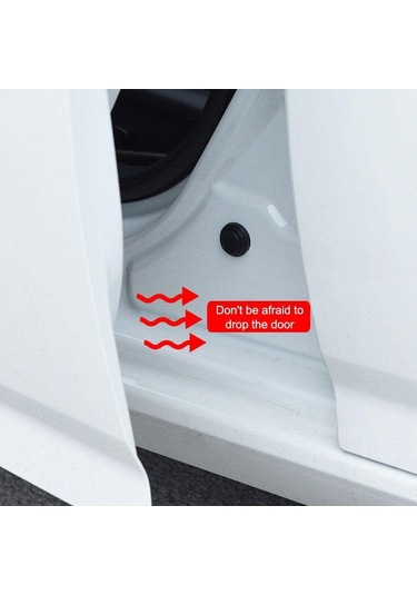 Lemestar Araç Kapısı Anti-çarpma Yastığı 10 Adet Siyah Etiksiz Silikon Tampon Suv Kamyonet Araç Aksesuarı 9210a