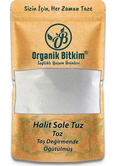 Organik Bitkim Halit Sole Tuz Taş Değirmende Öğütülmüş 2 Kg