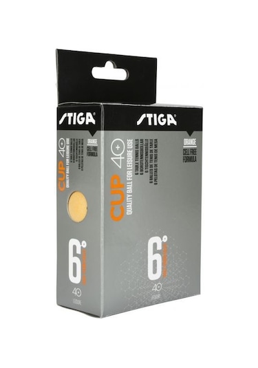 Stiga Cup 6lı Masa Tenisi Pinpon Topu Turuncu 1110-2503-06