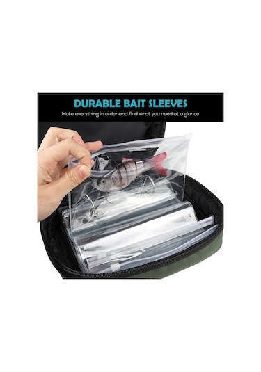 Pazly 600d Oxford Haki Yeşili Asker Balıkçı Çantası - 22x17x14 Cm - 426 G - Balık Avı İçin