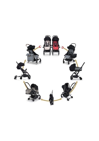 umprider Connect³ Bebek Arabası Portbebe Grey
