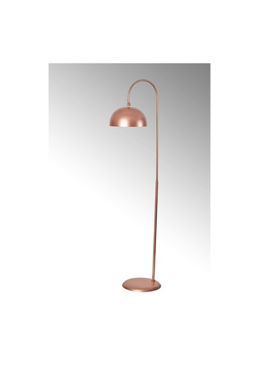 Lambader Eskitme Metal Gövde Modern Tasarım Ayarlanabilir Başlık Yerden Dekoratif Aydınlatma 160 Cm - Bakır