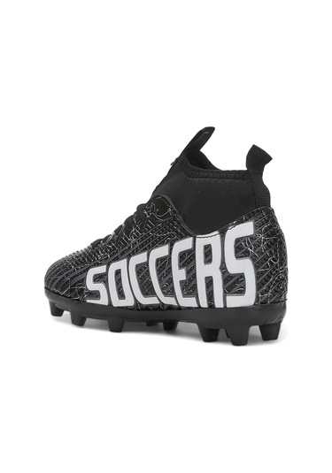 Celira Ns01 Siyah Beyaz Erkek Çocuk Çoraplı Halısaha Krampon Siyah  Beyaz Siyah - Beyaz