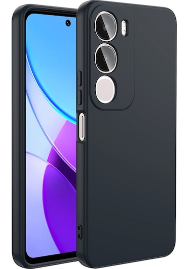Vivo Y19s Kılıf Zore Mara Lansman Kapak Siyah