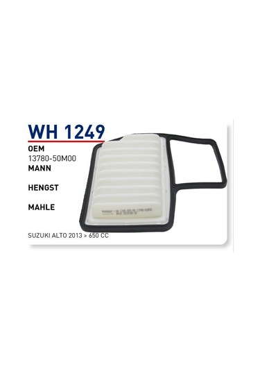 WUNDER WH1249 HAVA FİLTRESİ - SUZUKI ALTO 2013 - 650 CC