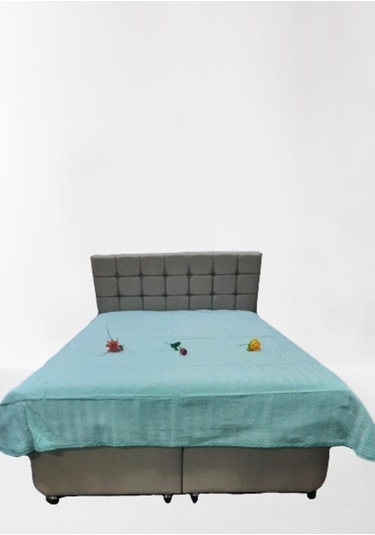 Pike Yazlık Zmrt Yeşil Çift Dolgun Malzeme V Çizgili Desen Pamukl Yeşil