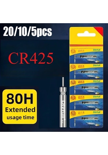 Willowhaven Cr425 Pil 20 Adet 3v Elektrikli Şamandıra Balıkçılık Aparatı Işıklı Şamandıra Pil