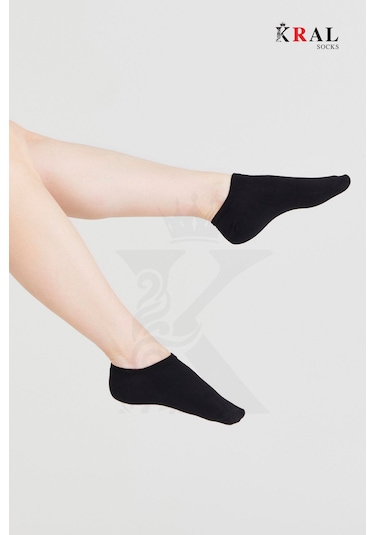 Kral Socks Kadın - Erkek Pamuklu Terletmez 10'lu - 10 Çift Yazlık Görünmez Çorap Asorti