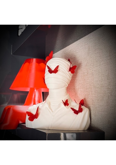 Butterfly Passion Mumya Büst 270mm X 250mm Büyük Boy Dekorasyon