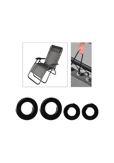 Suntek Arka Bahçe Için O Yerçekimi Sandalye Elastik Siyah
