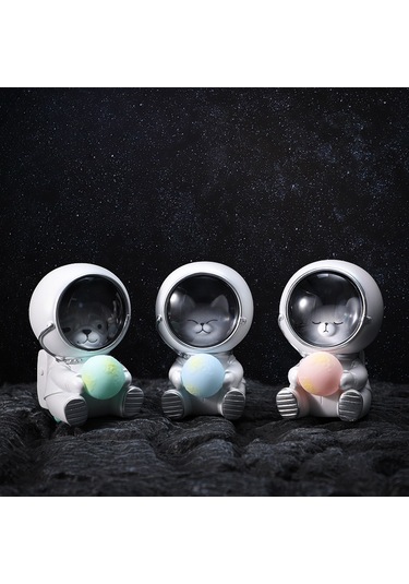 Ruicoo Galaksi Astronot Işık Dekorasyonu - Ev Ve Ofis Masası İçin Aydınlatma Beyaz