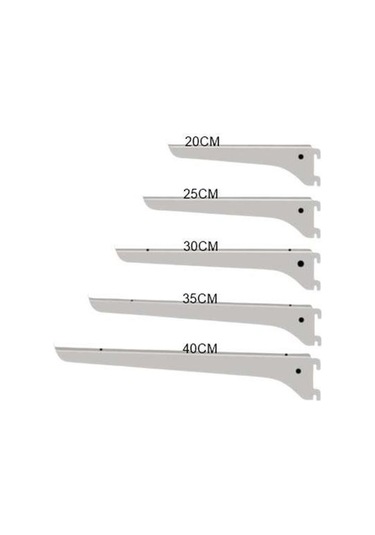 Raf Destek Kolu - Ahşap Raf Desteği, Raf Tutucu Ayak Beyaz