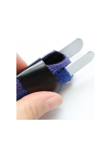 Shineyee Mavi Alüminyum Çubuklu Parmak/tozak Desteği, Çarpık Parmak Ağrısı Giderici, Yalıtkan Ve Ayarlanabilir Melamlı Korumalı Kalkan