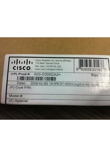 Cısco Harddisk A03-D300 Ga2
