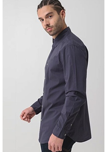 Erkek Logolu Gömlek - Lacivert 4112002