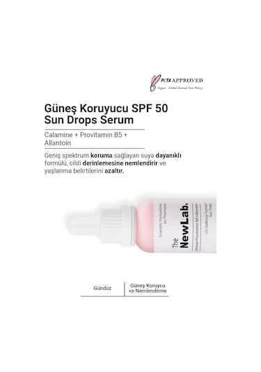 The NewLab Güneş Koruyucu Spf 50 Sun Drops Serum (Uva / Uvb Pa )