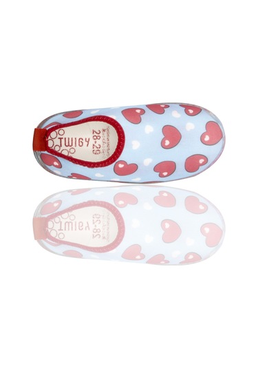 Kalp Mavi Çocuk Deniz Ayakkabısı Mavi