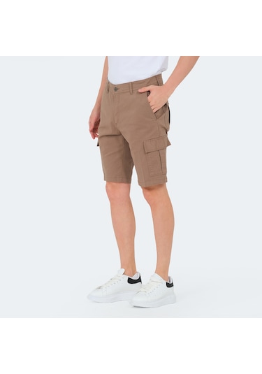 Slazenger EARNINGS Erkek Cepli Kargo Toprak Şort