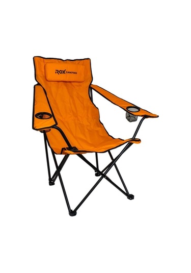 Rox Camping Katlanır Kamp Sandalyesi -turuncu Turuncu