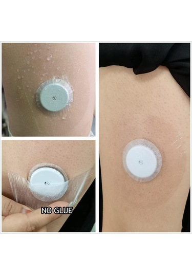 Sensör Yamalar, Şeffaf Sensör Yapıştırıcı Yamaları Ter Geçirmez, Ön Kesim Cgm Sensörü Aşırı Püskürtme 60