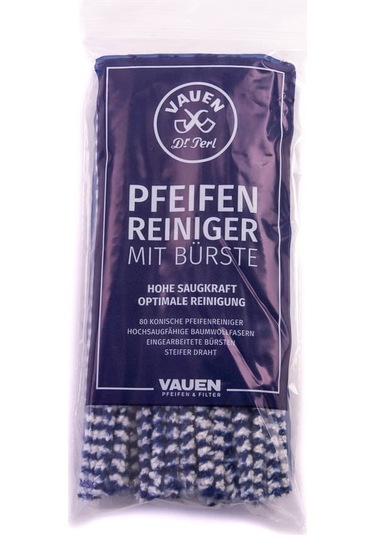 Vauen 80 Adet 15cm Konik-spiral Pamuklu Mavi/beyaz Temizleme Fırçası 202226