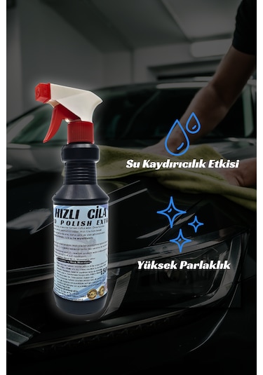 Hızlı Cila 500 Ml Oto Hızlı Cila İle, Etkili Hızlı Seramik Cila