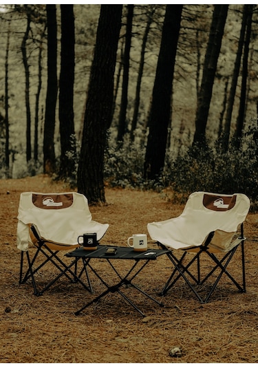 Urban Badger Nidavel Kanvas Katlanabilir Sandalye - Bej