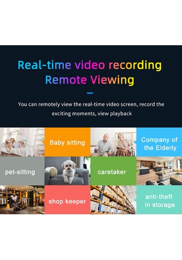 Lemestar S3 Ev İçin 1080p Hd Kablosuz Güvenlik Kamerası - İki Yönlü Ses, Hareket Algılama Ve İnfrafed Gece Görüşü Çok Renkli