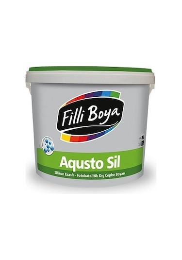 Filli Boya Aqustosil Silikonlu Dış Cephe Boyası Beyaz 2.5 Lt. 2.5 L