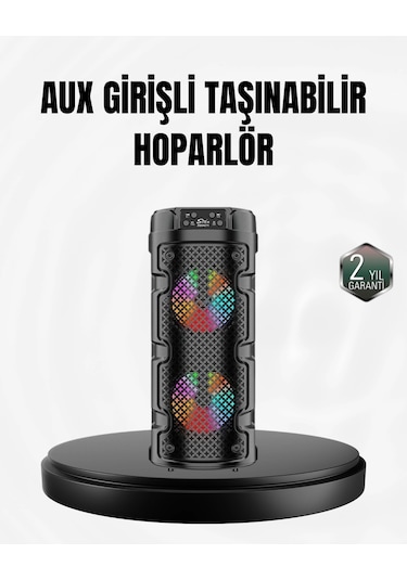 Kablosuz Stereo Hoparlör Usb + Sd Kart + Aux Destekli Bluetooth 5.0