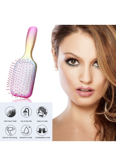 Singree 5'li Saç Bakımı Seti: Tarak, Çekiç Ve 3 Adet Kılçık - Saçları Düzeltir, Deri Masajı Yapır, Statikten Korur