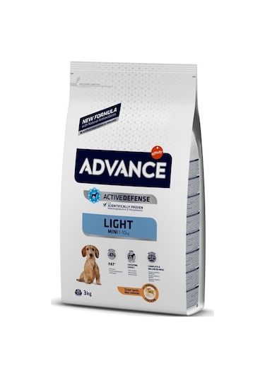 Advance Mini Light Tavuklu Diyet Küçük Irk Yetişkin Köpek Maması 3 KG