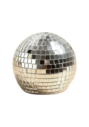 Bira Tutucu Ayna Tasarım Açacağı Ayna Topu Dekor Gümüş Gümüş