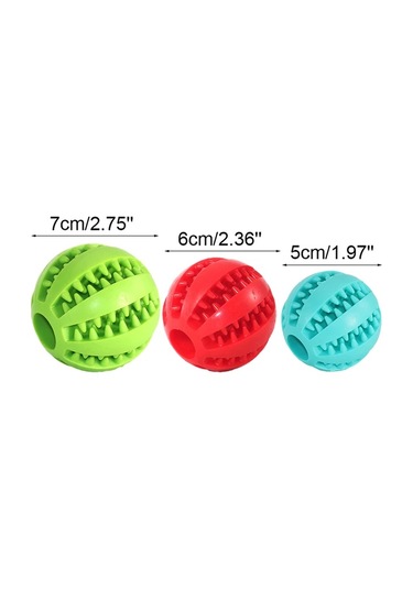 Fochsia Evcil Hayvan Diş Kaşıyıcı Karpuz Top Köpek Oyuncak 6 Cm Çap Mavi