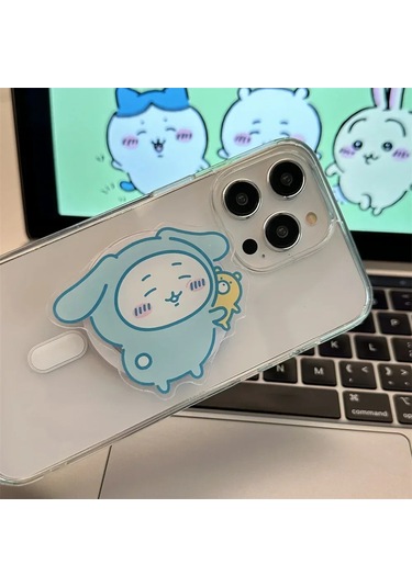 Goldenqian Ins Kore Sevimli Komik Karikatür Magsafe Manyetik Telefon Tutma Tok Standı Iphone 16 S25 Kablosuz Şarj Kutusu Katlanabilir Tutucu V V