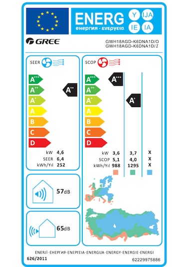 Gree Pular 18000 Btu/h Duvar Tipi Inverter Klima