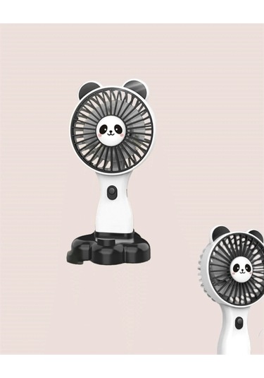 Hayvan Figürlü Mini El Fanı Usb Şarjlı Sessiz Vantilatör