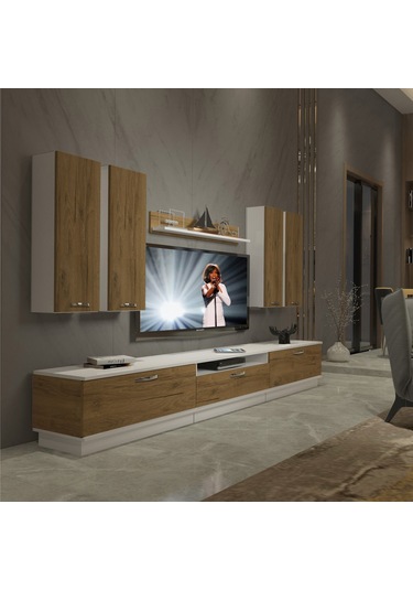 Decoraktiv Trendstyle 8d Mdf Tv Ünitesi Tv Sehpası Beyaz - Pera