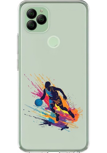 General Mobile Gm22 Uyumlu Basketbolcu Desenli Silikon Kılıf