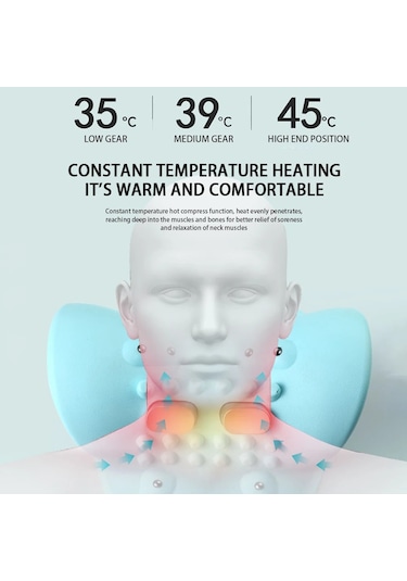Ambition Ems-servikal Tractions İsı Titreşimli Boyun Yastık Kas Yeşil