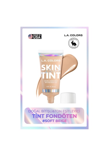 Natural Skin Tint - Doğal Bitişli&ton Eşitleyici Tint Fondöten Soft Beige 001 Light