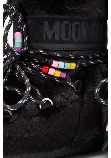 Moon Boot Icon Low Faux Fur Beads Kadın Bot 80d1409470 Siyah