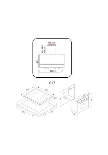 Alveus Gardenya MFA 614 - GLS 640 - F17 Beyaz Ankastre Set